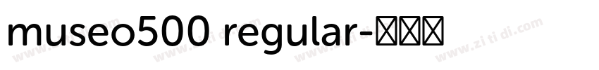 museo500 regular字体转换